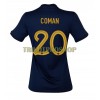 Original Fußballtrikot Frankreich Kingsley Coman 20 Heimtrikot WM 2022 Für Damen